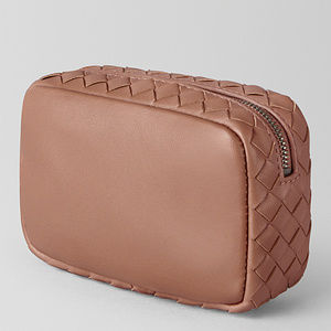 NWT Bottega Veneta INTRECCIATO NAPPA COSMETIC CASE